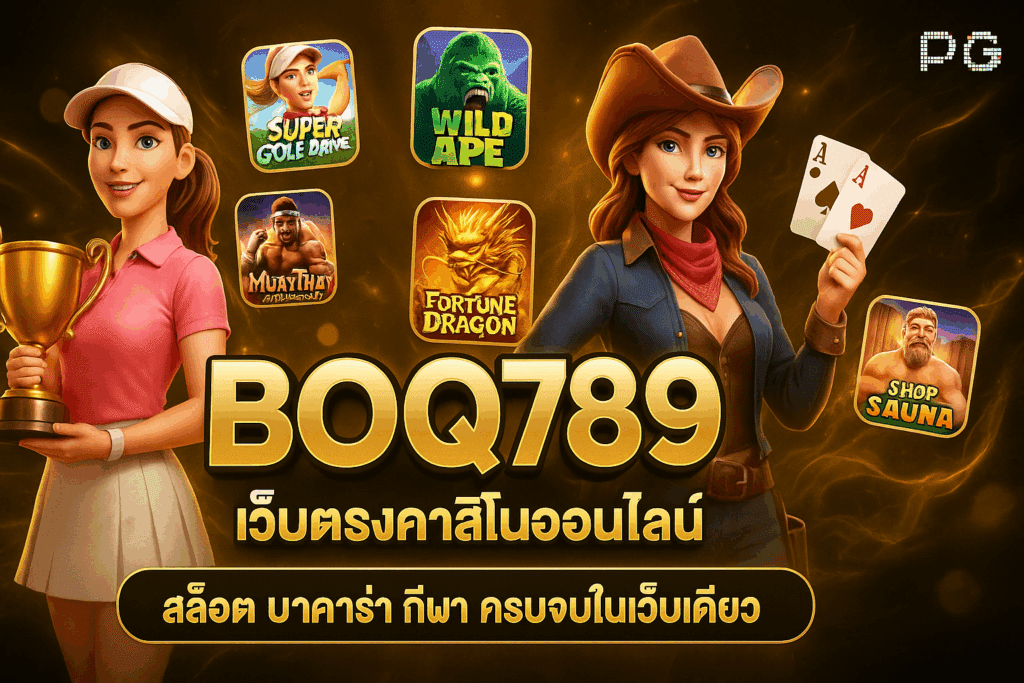 BOQ789 คาสิโนออนไลน์เว็บตรง รวมสล็อต บาคาร่า แทงบอล ระบบฝากถอนออโต้ โปรโมชั่นเครดิตฟรีสุดคุ้ม เว็บตรงไม่ผ่านเอเย่นต์ 2025