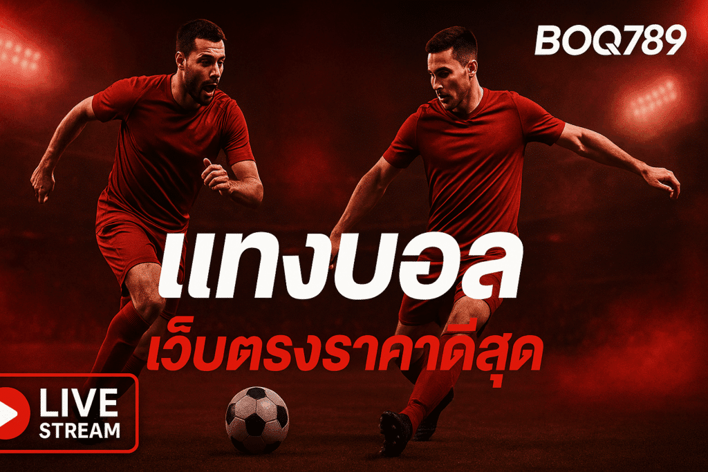แทงบอล BOQ789 เว็บตรงไม่ผ่านเอเย่นต์ ราคาบอลดีที่สุด ค่าน้ำสูงสุดในไทย เปิดให้เดิมพันทุกลีก พร้อมถ่ายทอดสด ฝากถอนออโต้ 5 วินาที รองรับ TrueMoney Wallet